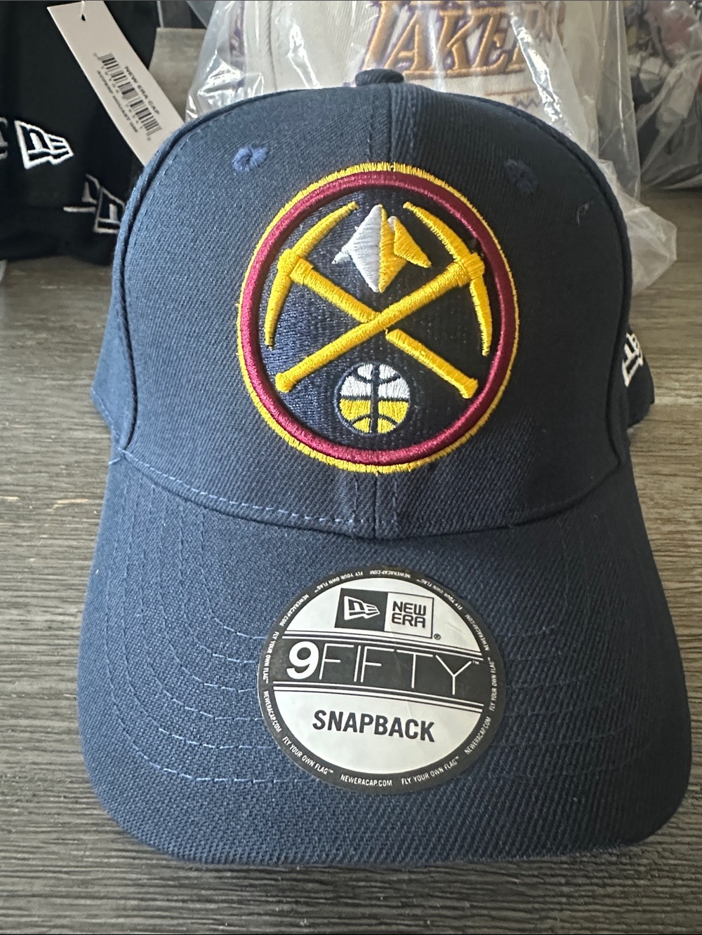 New Era Kids Navy Denver Nuggets Logo Snapback Hat
